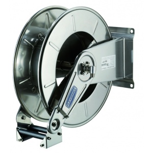 Automatic stainless steel hose reel for 18 meter hose 3/4″ or 15 m hose 1″