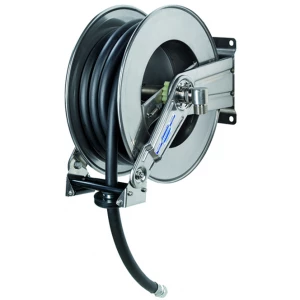 Automatic stainless steel reel with 30 meter hose 1/2″