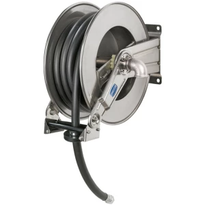 Automatic stainless steel hose reel with 8 m hose 1¼”