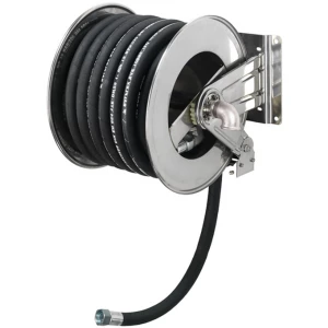 Automatic stainless steel hose reel with 20 m hose 1¼”