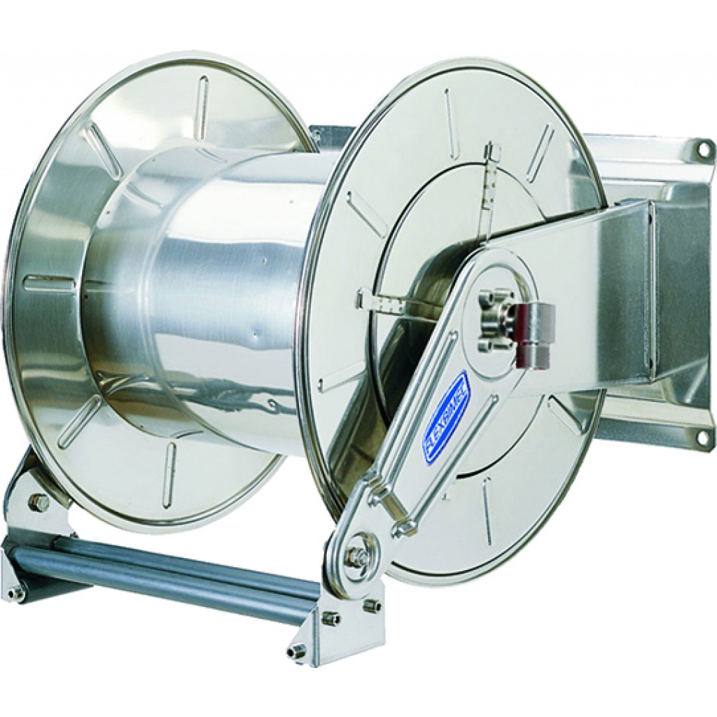 Automatic hose reel up stainless steel, 60 meter