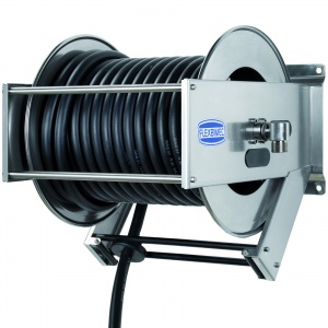 Automatic stainless steel hose reel with 25 m 1″
