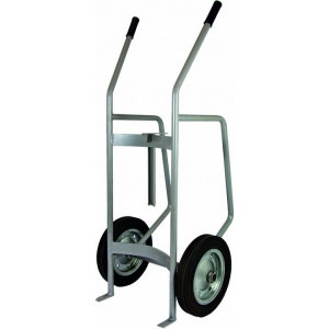 Trolley for 208 liter drums with locking mechanism