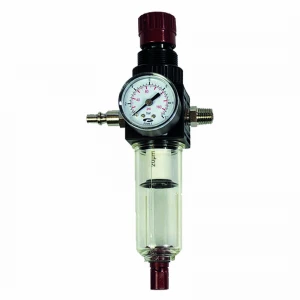 Compressed air pressure regulator with manometer and air filter 1/4″