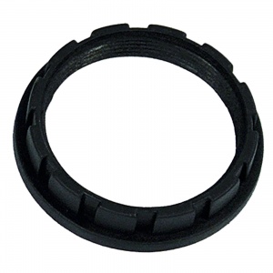 Plastic lock ring for bung adapter