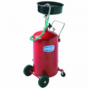Oil drain system with wheels 80 l