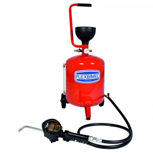 Pneumatic oil distributor 24 l with meter