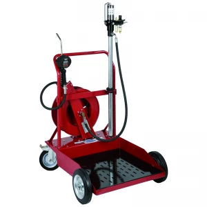 Trolley for 200 l with hose reel