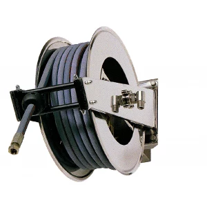 Automatic stainless steel reel with 12 m hose 3/4″