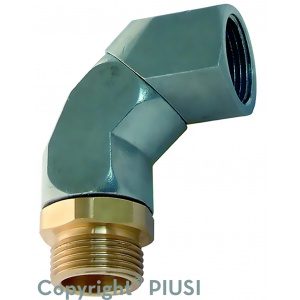 Elbow rotating connector 1″ MF