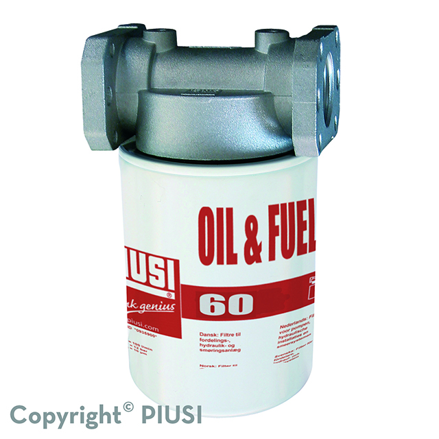 Vuilfilter met filterkop 60 l/min