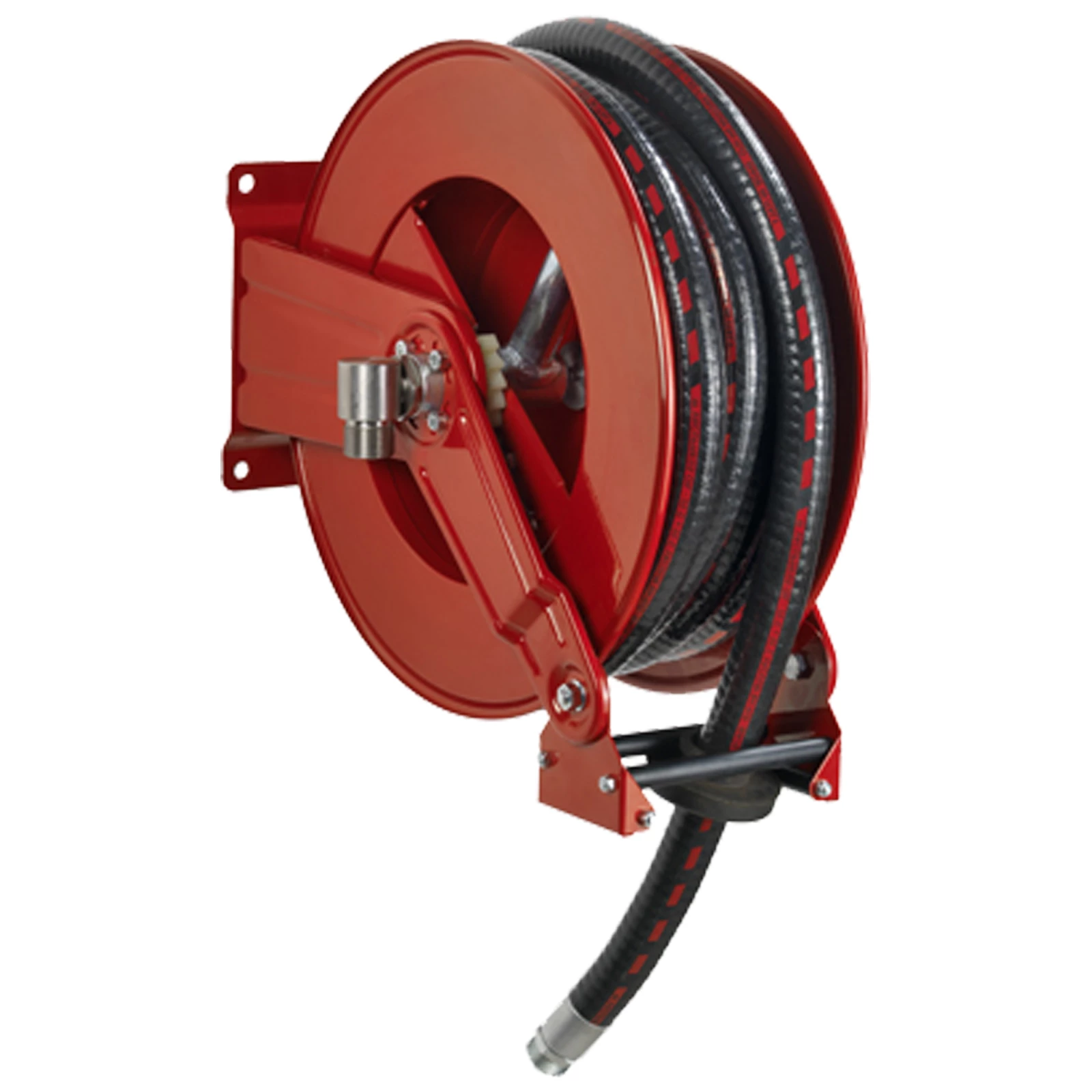 Automatic metal reel with 15 meter hose 1″Automatic metal reel