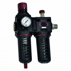 Compressed air pressure regulator with manometer and air filter 3/8″